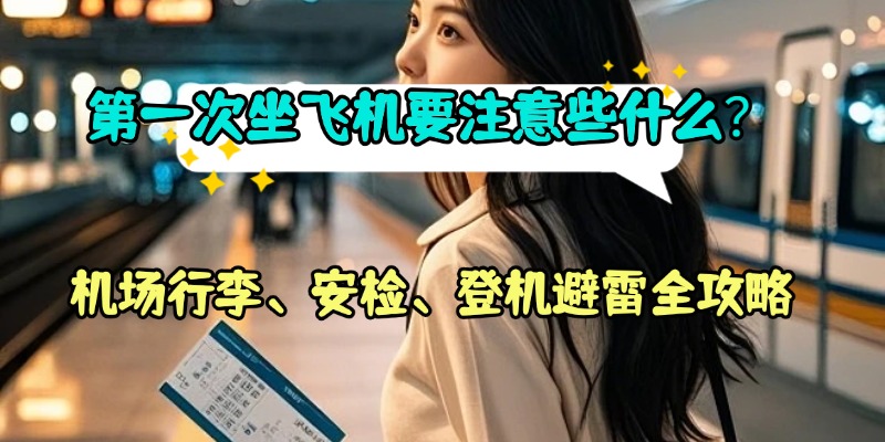 第一次坐飞机要注意些什么？机场行李、安检、登机避雷全攻略
