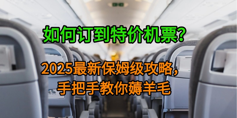 如何订到特价机票？2025最新保姆级攻略，手把手教你薅羊毛